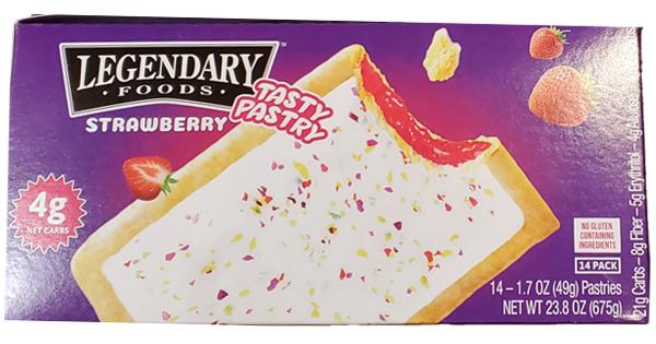 Legendary Foods Tasty Pastry Toaster Pastries (1.7oz 10 Pack)