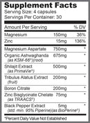 Ryse Supplements Test 120 caps|KSM-66|Mass For Life|
