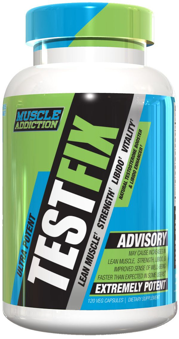 Muscle Addiction Test Fix 120 Caps|Test Booster|Mass For Life|