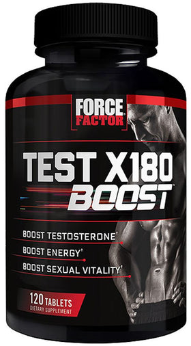 Force Factor Test X180 Boost 120 Tabs|D-Aspartic Acid|Mass For Life|