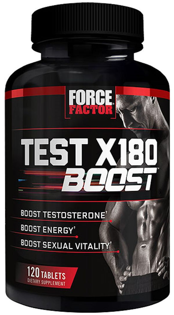 Force Factor Test X180 Boost 120 Tabs|D-Aspartic Acid|Mass For Life|