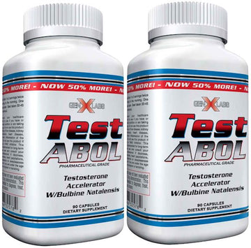 GenXLabs Test ABOL 90 caps Buy 1 Get 1 Free|Test Booster|Mass For Life|