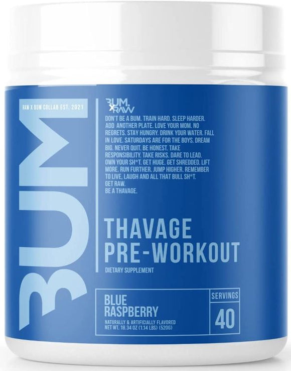 Raw Nutrition Thavage Pre-Workout 40 servings|Pre-Workout|Mass For Life|