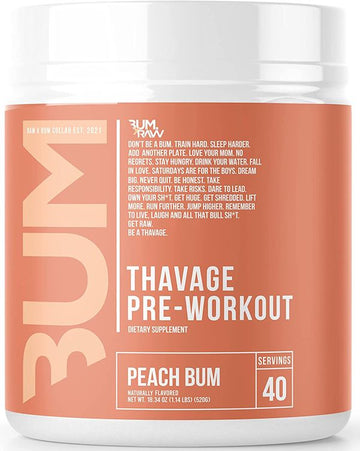 Raw Nutrition Thavage Pre-Workout 40 servings|Pre-Workout|Mass For Life|