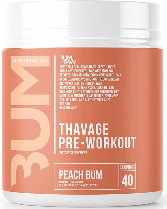 Raw Nutrition Thavage Pre-Workout 40 servings|Pre-Workout|Mass For Life|
