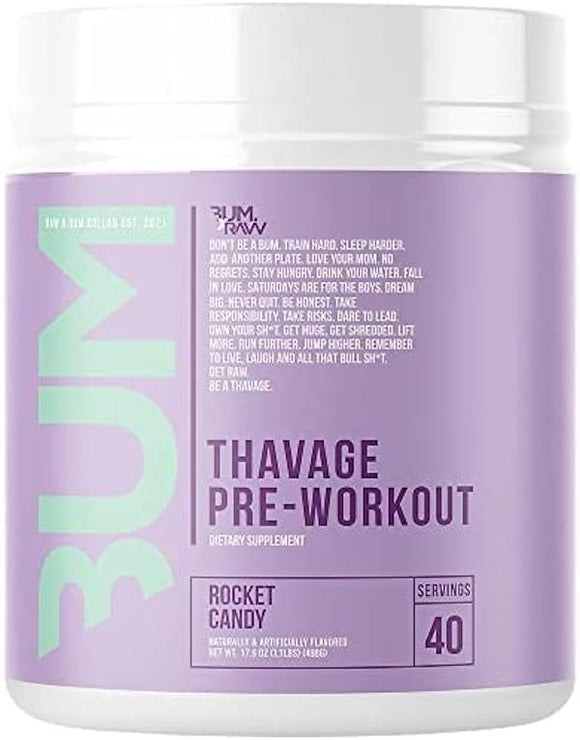 Raw Nutrition Thavage Pre-Workout 40 servings|Pre-Workout|Mass For Life|
