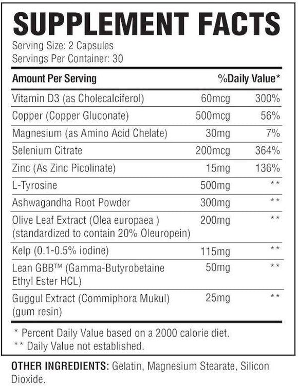 Condemned Labz Thyrogenic Thermogenic|Fat Burner|Mass For Life|