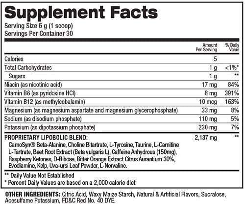 Top Secret Nutrition Cardio Igniter 30 servings|Pre-Workout|Mass For Life|