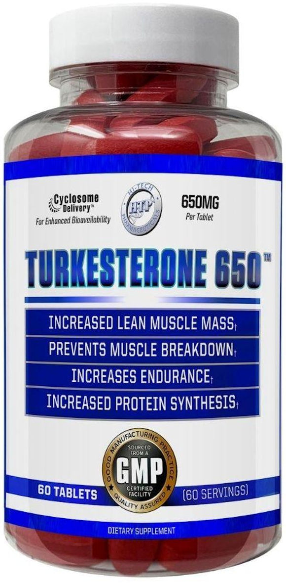 Hi-Tech Pharmaceuticals Turkesterone 650|Test Booster|Mass For Life|