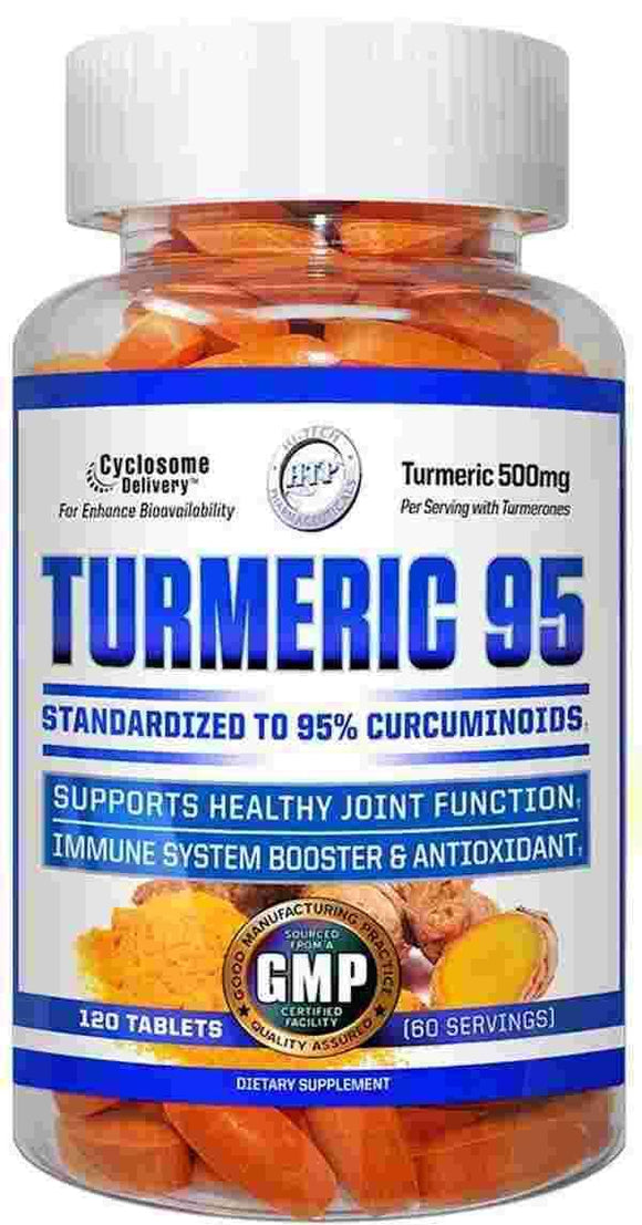 Hi-Tech Pharmaceuticals Turmeric 95 120 ct|Joint Support|Mass For Life|