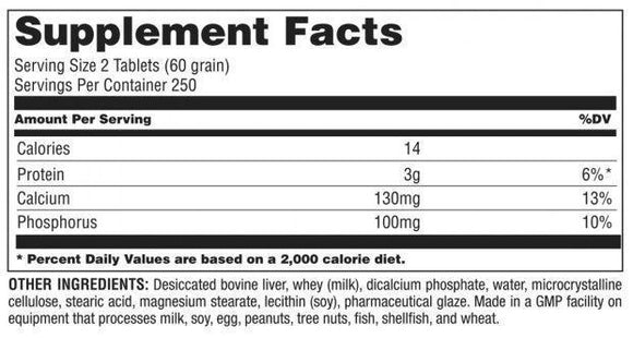 Universal Nutrition Uni-Liver 500 tabs|Amino Acids|Mass For Life|