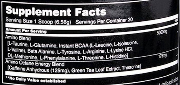Universal Nutrition BCAA Blue Raspberry Universal Nutrition Amino Octane