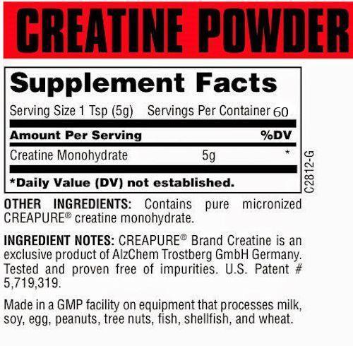 Universal Nutrition Creatine 300 gms|Mass For Life