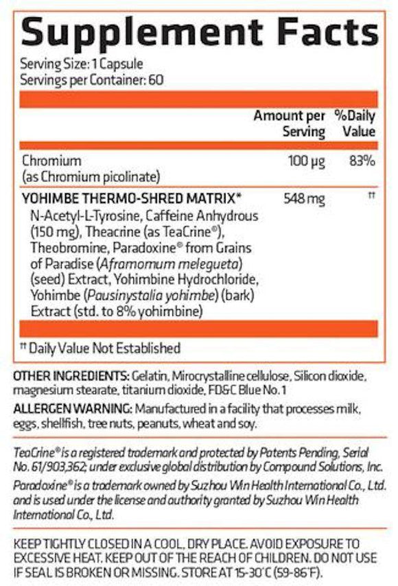 USN Burn XT Extreme Thermogenic 60 caps|Fat Buner|Mass For Life|