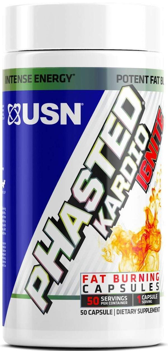 USN pHasted Kardio Ignite 50 caplets|Pre-workout|Mass For Life|