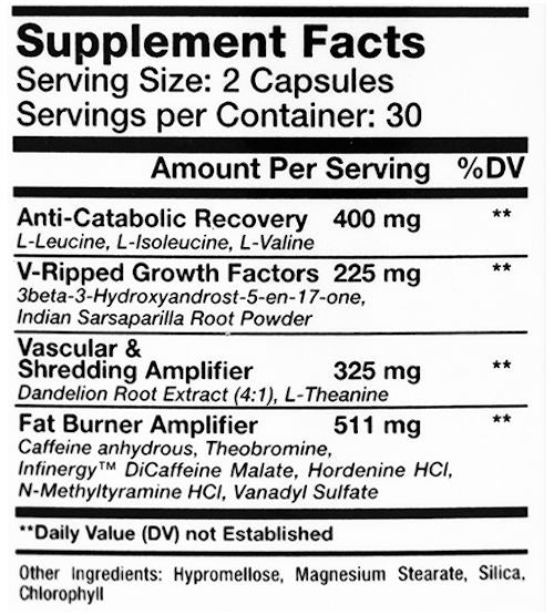 GenXLabs V-Ripped, X Abol with FREE Hard Natural Body|Test Booster|Mass For Life|