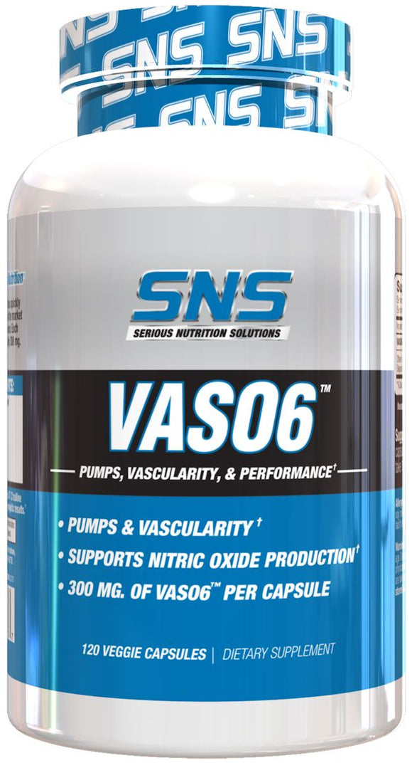 SNS Serious Nutrition Solutions Vaso6 120 caps.|Muscle Pumps|Mass For Life|