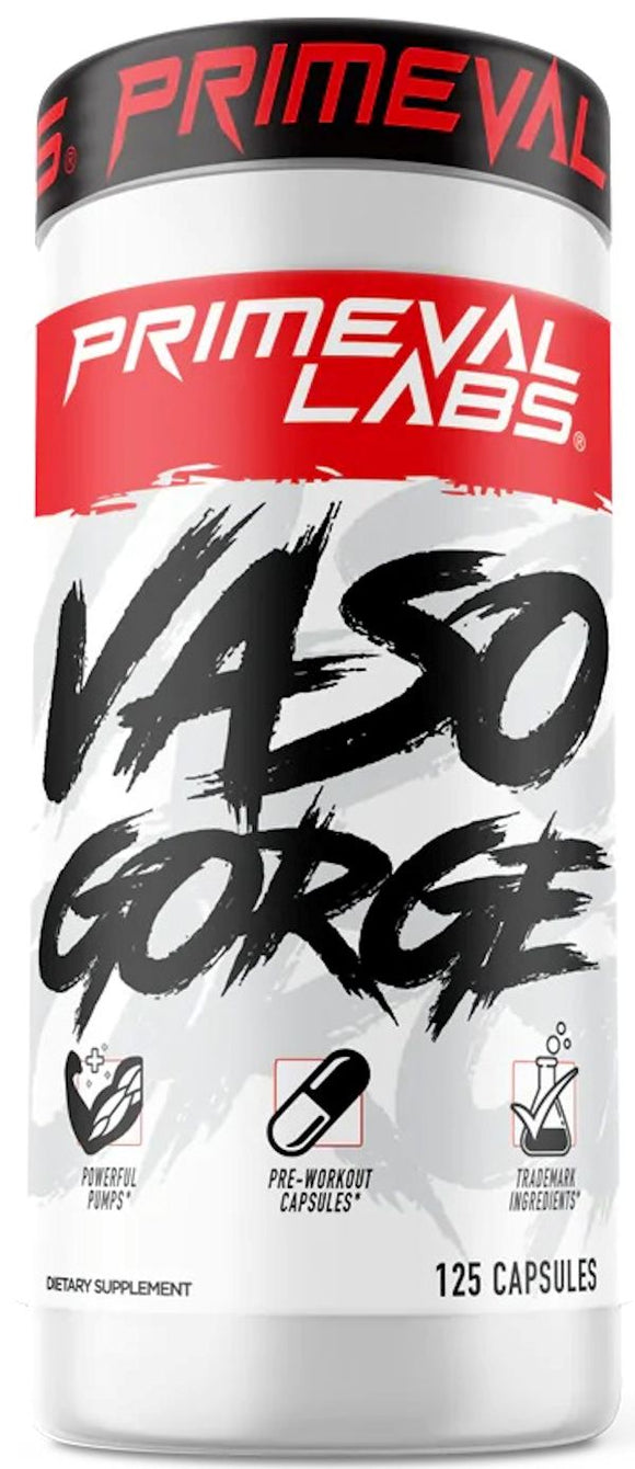 Primeval Labs Vasogorge|Muscle Pumps|Mass For Life|