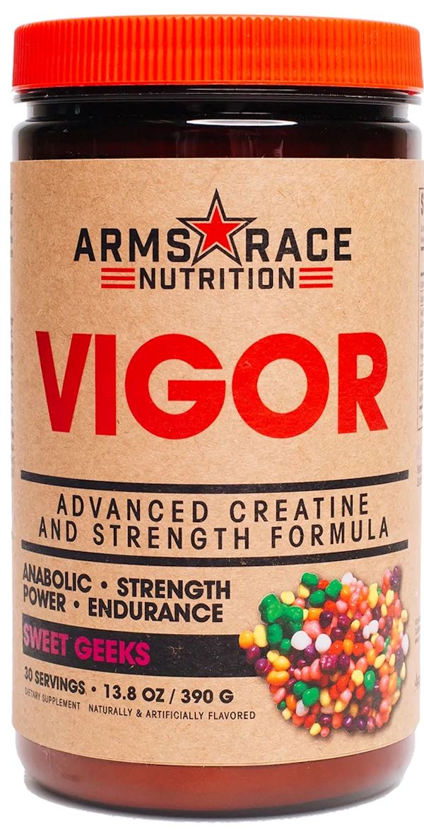 Arm Race Nutrition Vigor Advance Strength pumps