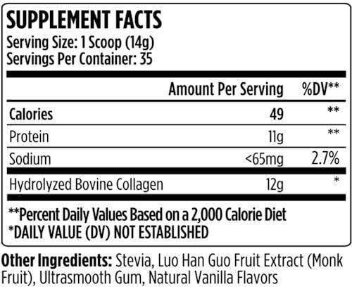 VMI Sports Collagen Peptides 35 servings|Collagen|Mass For Life|