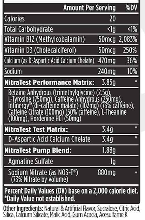VMI Sports NitraTest 30 servings|Test Booster|Mass For Life|