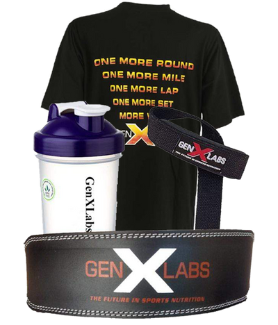 GenXLabs Weight Training Deal|Weight Training Belt|Mass For Life|