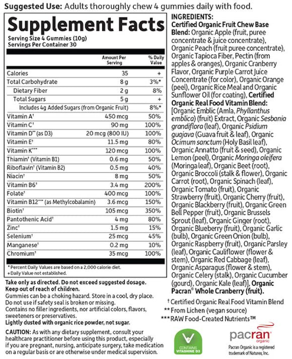 Garden Of Life mykind Organics Women's Multi 40+ Gummies|Multi Vitamin|Mass For Life|