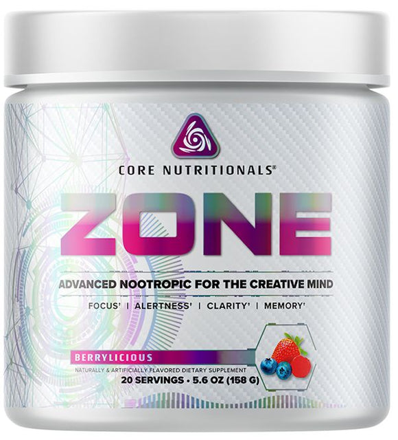 Core Nutritionals Zone Focus Pre-Workout|Focus|Mass For Life|