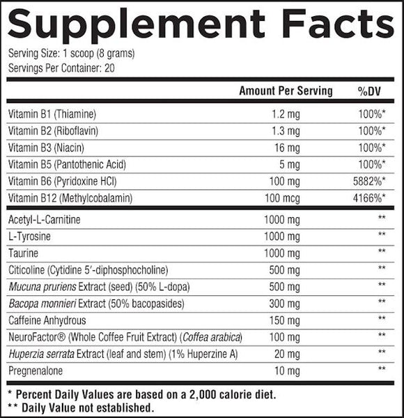 Core Nutritionals Zone Focus Pre-Workout|Focus|Mass For Life|